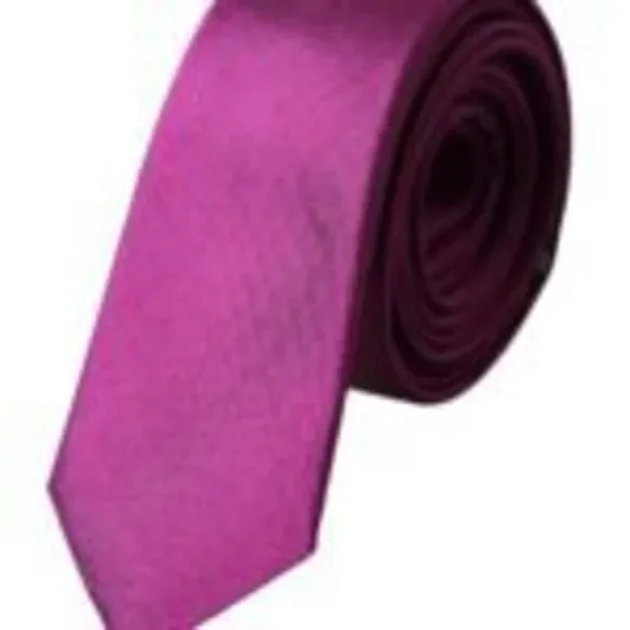 Dolce & Gabbana Purple Solid Satin Silk Adjustable Men Tie - Picture 2 of 6